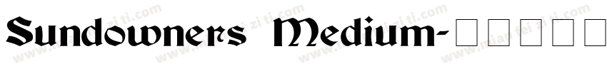 Sundowners Medium字体转换